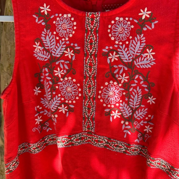 Awesome Anthropologie embroidered dress. Love this but a bit too long for me. 😢 - Picture 2 of 8